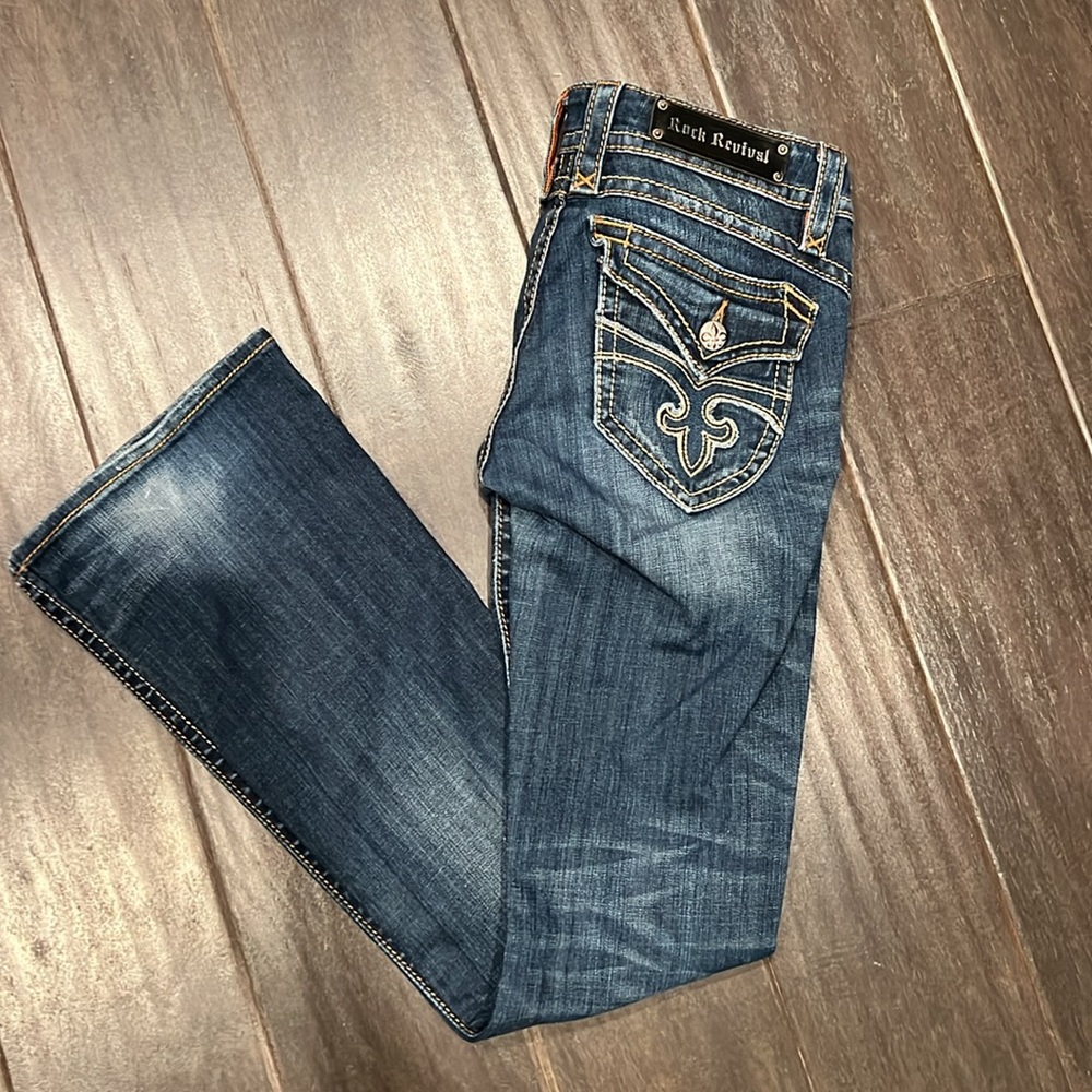 EUC Rock Revival Flap Pocket Patti Bootcut